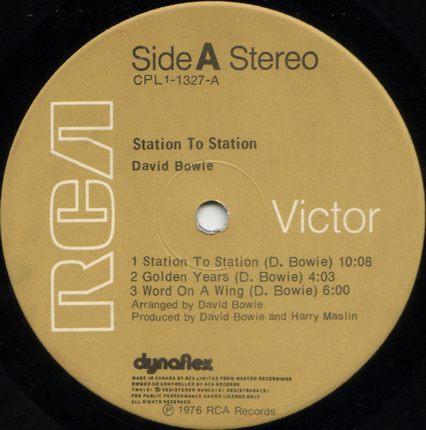 David Bowie : Station To Station (LP, Album)