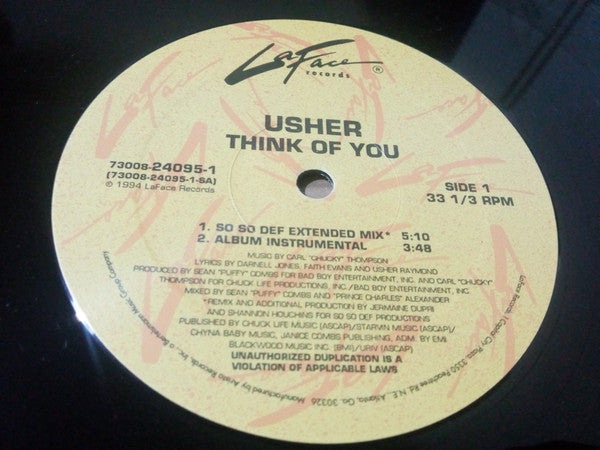 Usher : Think Of You (12")