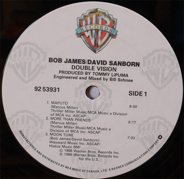 Bob James / David Sanborn : Double Vision (LP, Album)