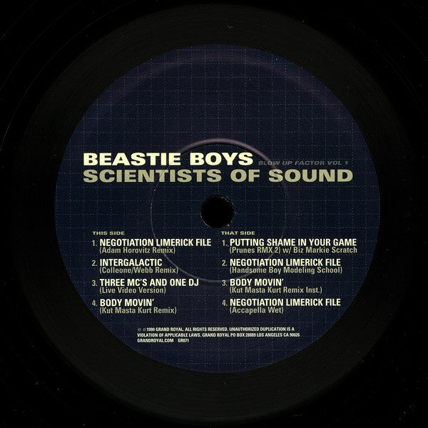 Beastie Boys : Scientists Of Sound - The Blow Up Factor (12", EP)