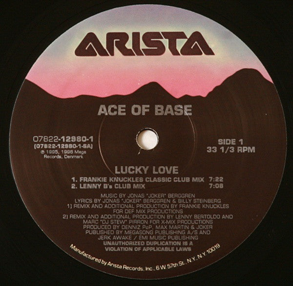 Ace Of Base : Lucky Love (12", Maxi)