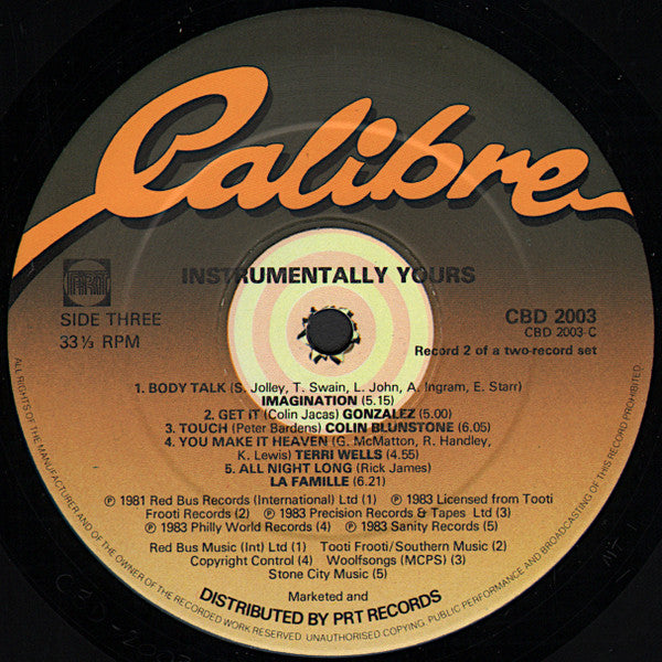 Various : Instrumentally Yours (2xLP, Comp)