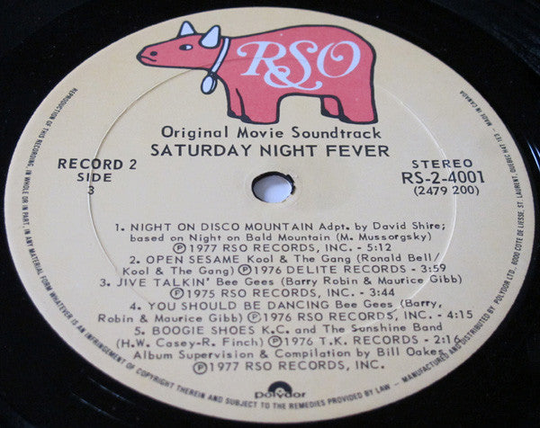Various : Saturday Night Fever (The Original Movie Sound Track) (2xLP, Album, Comp)