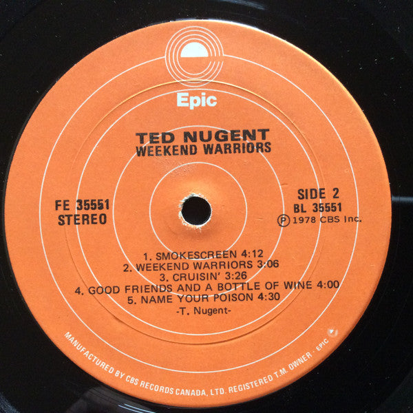 Ted Nugent : Weekend Warriors (LP, Album)