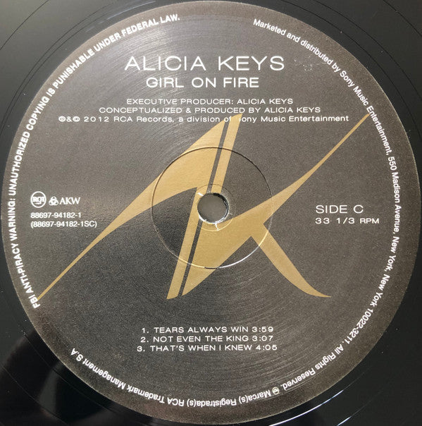 Alicia Keys : Girl On Fire (2xLP, Album)