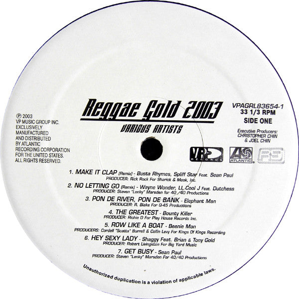 Various : Reggae Gold 2003 (LP, Comp)
