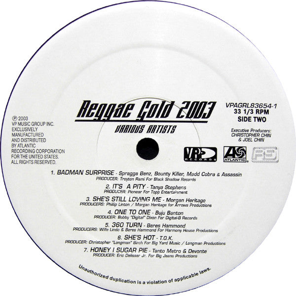 Various : Reggae Gold 2003 (LP, Comp)