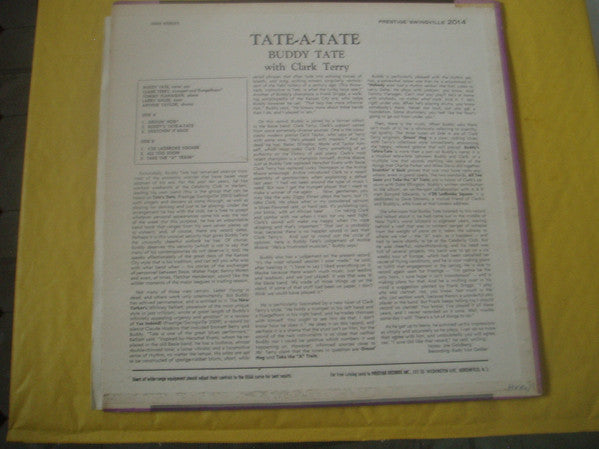 Buddy Tate With Clark Terry : Tate-A-Tate (LP, Album)