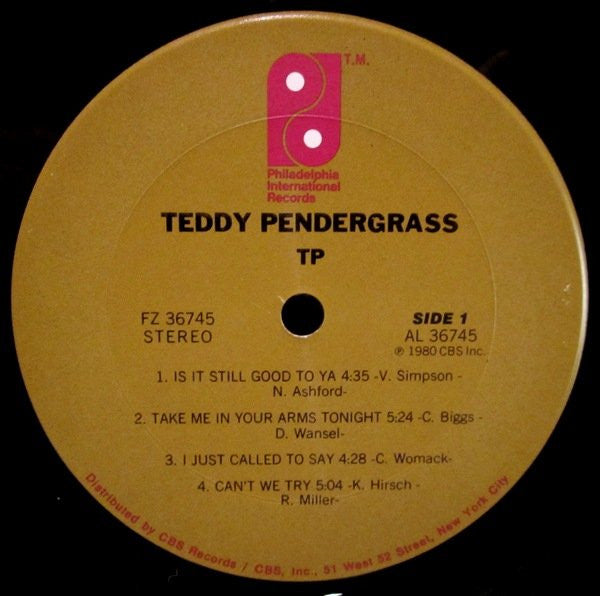 Teddy Pendergrass : TP (LP, Album)