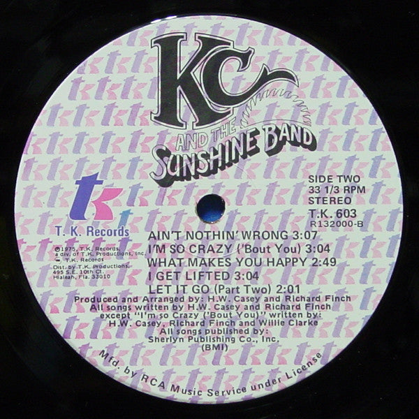 KC & The Sunshine Band : KC And The Sunshine Band (LP, Album, Club, RCA)