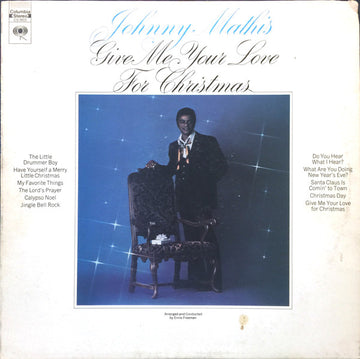 Johnny Mathis : Give Me Your Love For Christmas (LP, Album)