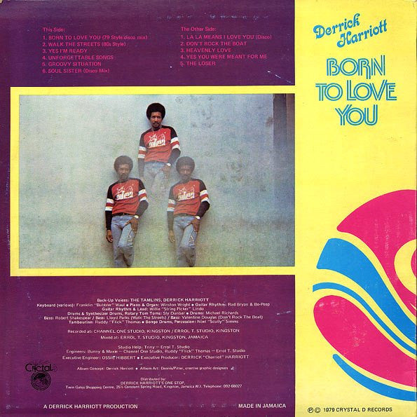 Derrick Harriott : Born To Love You (LP, Album)