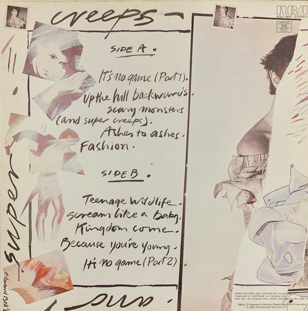 David Bowie : Scary Monsters (LP, Album)