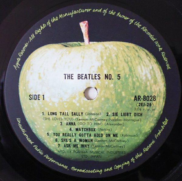 The Beatles : Beatles No. 5 (LP, Comp, RE)