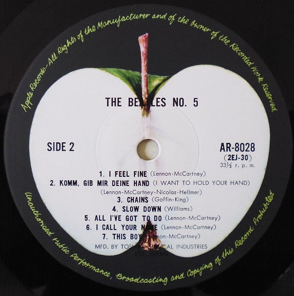 The Beatles : Beatles No. 5 (LP, Comp, RE)