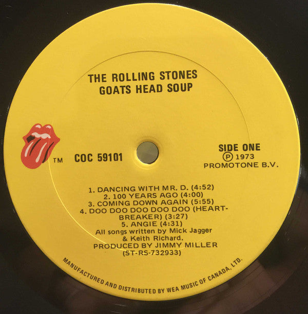 The Rolling Stones : Goats Head Soup (LP, Album, Gat)