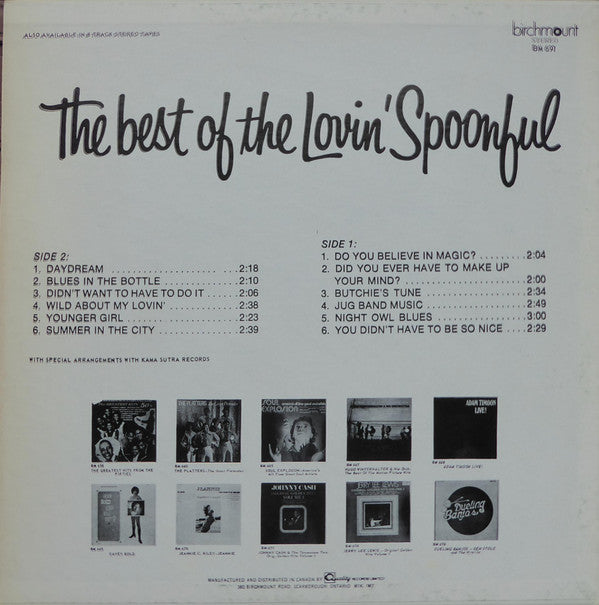 The Lovin' Spoonful : The Best Of The Lovin' Spoonful (LP, Comp, RE)