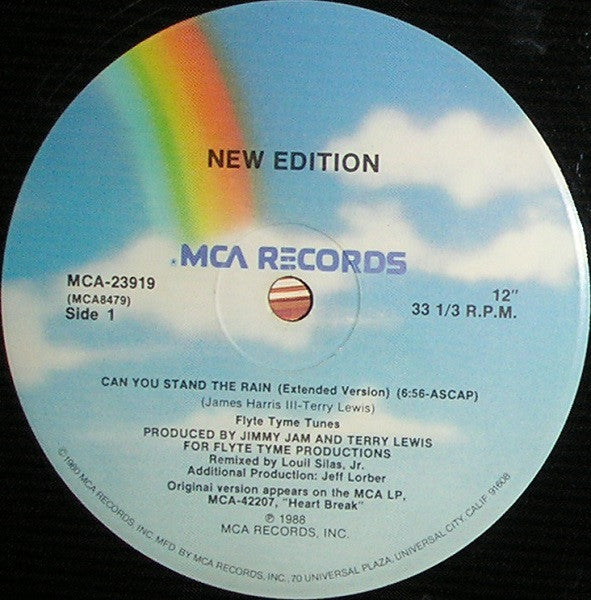 New Edition : Can You Stand The Rain (Extended Version) (12", Single)
