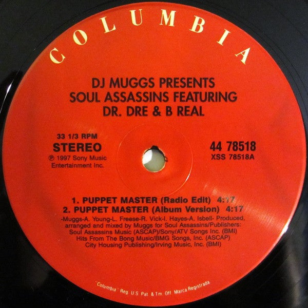 DJ Muggs Presents The Soul Assassins Featuring Dr. Dre And B-Real : Puppet Master (12")