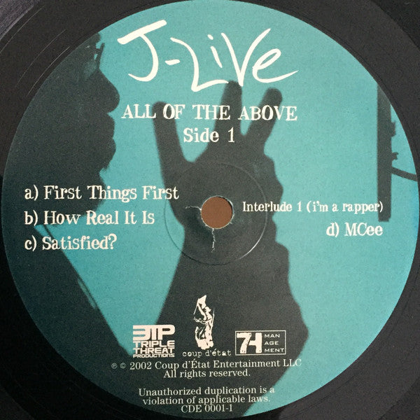 J-Live : All Of The Above (2xLP, Album)