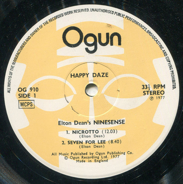Elton Dean's Ninesense : Happy Daze (LP, Album)