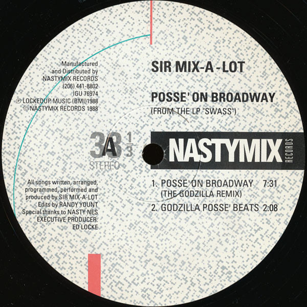 Sir Mix-A-Lot : Posse' On Broadway (12")