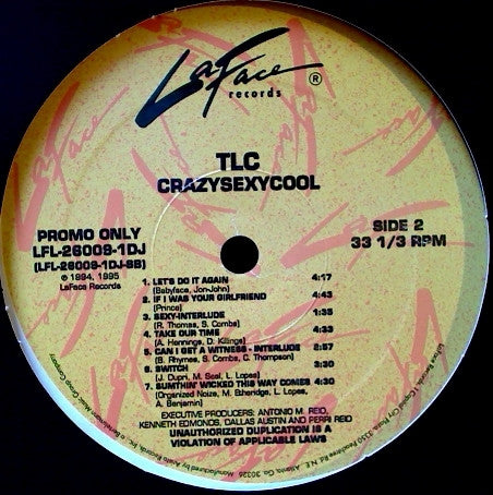 TLC : CrazySexyCool (LP, Album, Promo)