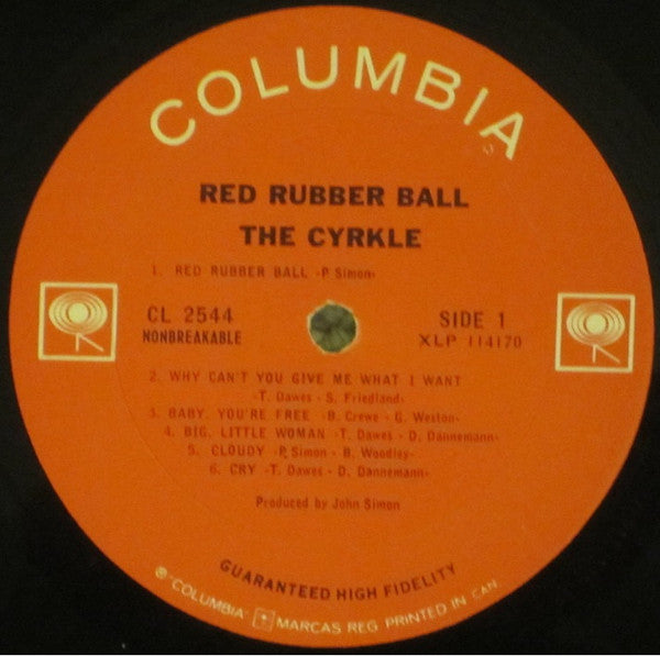 The Cyrkle : Red Rubber Ball (LP, Album, Mono)