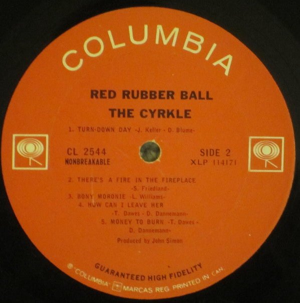 The Cyrkle : Red Rubber Ball (LP, Album, Mono)