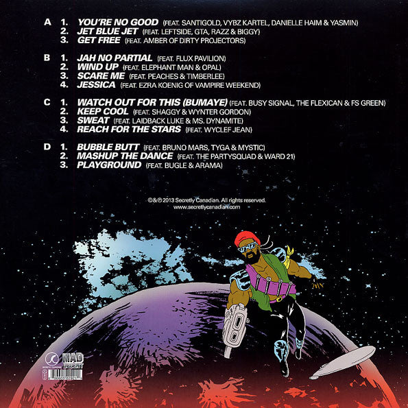 Major Lazer : Free The Universe (2xLP, Album)
