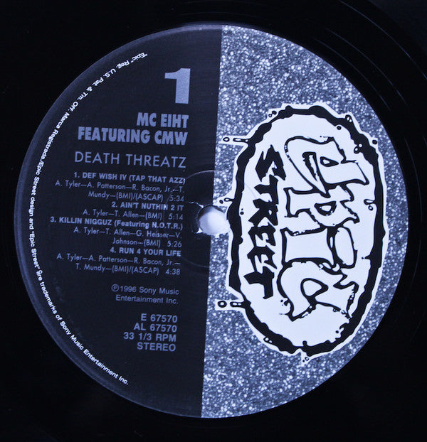 MC Eiht Featuring CMW : Death Threatz (2xLP, Album)