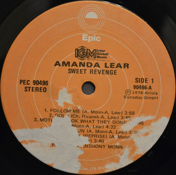 Amanda Lear : Sweet Revenge (LP, Album, P/Mixed)