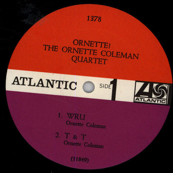 The Ornette Coleman Quartet : Ornette! (LP, Album, Mono)