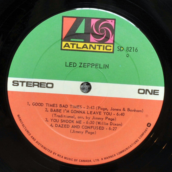 Led Zeppelin : Led Zeppelin (LP, Album, RE)