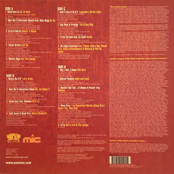 Various : Lyricist Lounge 2 (2xLP, Comp)