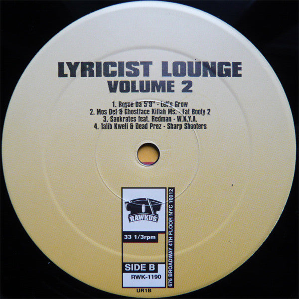 Various : Lyricist Lounge 2 (2xLP, Comp)