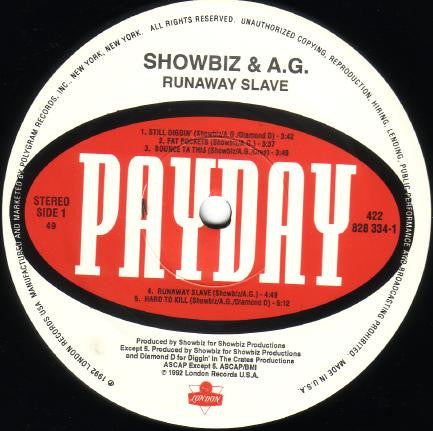Showbiz & A.G. : Runaway Slave (LP, Album)