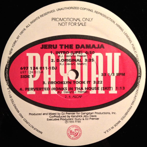 Jeru The Damaja : The Sun Rises In The East (2xLP, Album, Ltd, Promo)