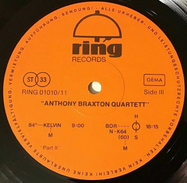 Anthony Braxton Quartet : At Moers Festival (2xLP, Album)
