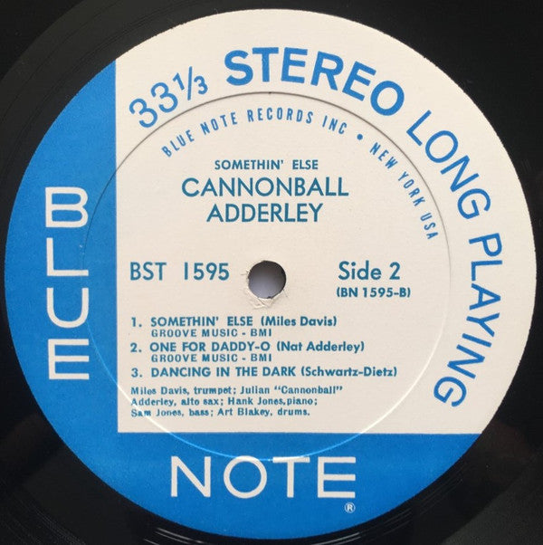 Cannonball Adderley : Somethin' Else (LP, Album, RP, NY )