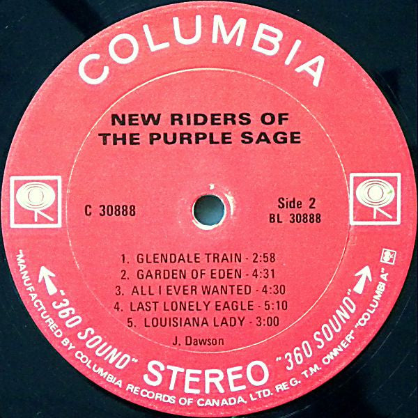 New Riders Of The Purple Sage : New Riders Of The Purple Sage (LP, Album)