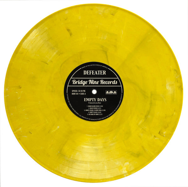 Defeater : Empty Days & Sleepless Nights (LP, Yel + LP, S/Sided, Etch, Yel + Album, Ltd)