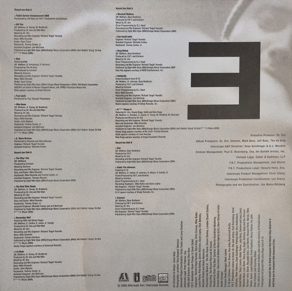 Eminem : The Marshall Mathers LP (2xLP, Album, RE)