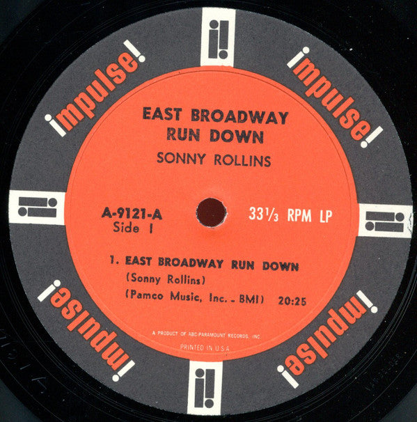 Sonny Rollins : East Broadway Run Down (LP, Mono, Gat)