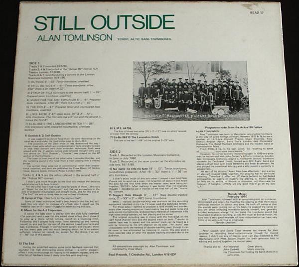 Alan Tomlinson : Still Outside (LP, Album)