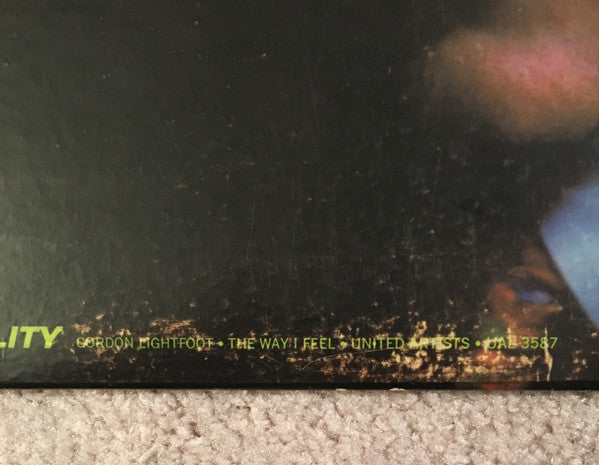 Gordon Lightfoot : The Way I Feel (LP, Album, Mono)