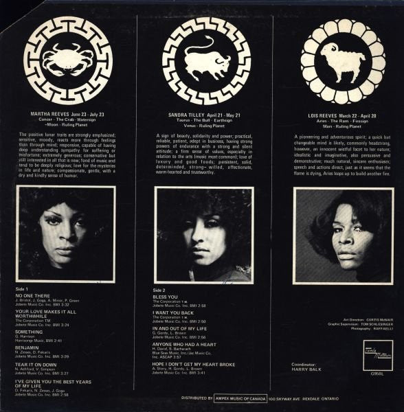 Martha Reeves & The Vandellas : Black Magic (LP, Album)