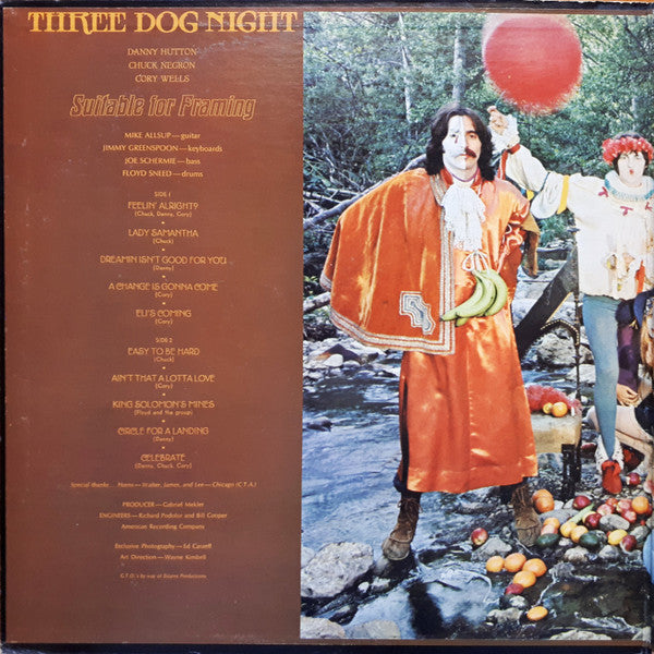 Three Dog Night : Suitable For Framing (LP, Album, Gat)