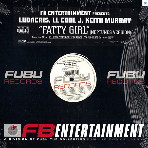 Ludacris, LL Cool J & Keith Murray : Fatty Girl (Neptunes Version) (12")