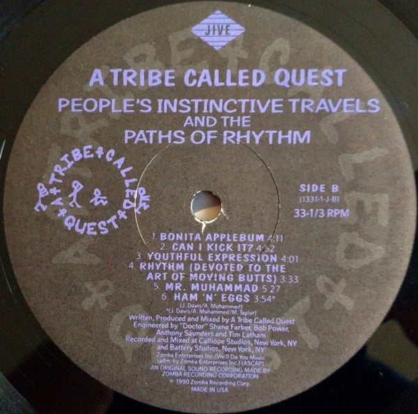 A Tribe Called Quest : People's Instinctive Travels And The Paths Of Rhythm (LP, Album)